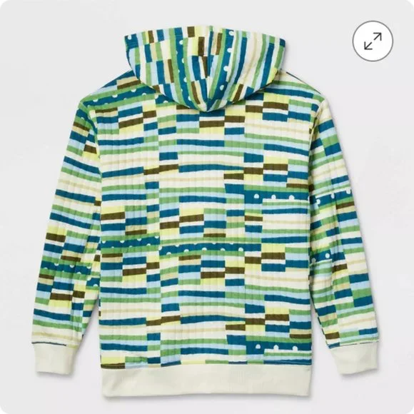 Gee's Bend Quilters Quilted Graphic Hoodie NWT - Picture 2 of 12